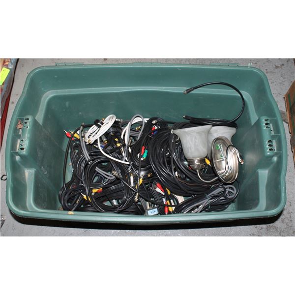 TOTE OF VARIETY TV CABLES