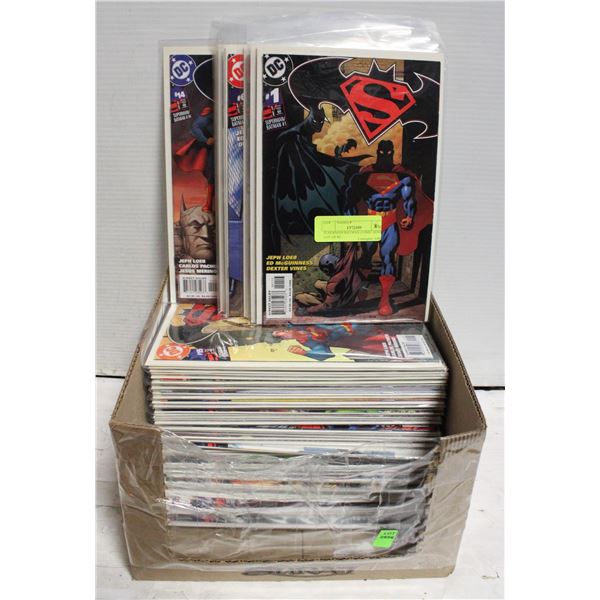 SUPERMAN/BATMAN COMIC BOOK LOT OF 80