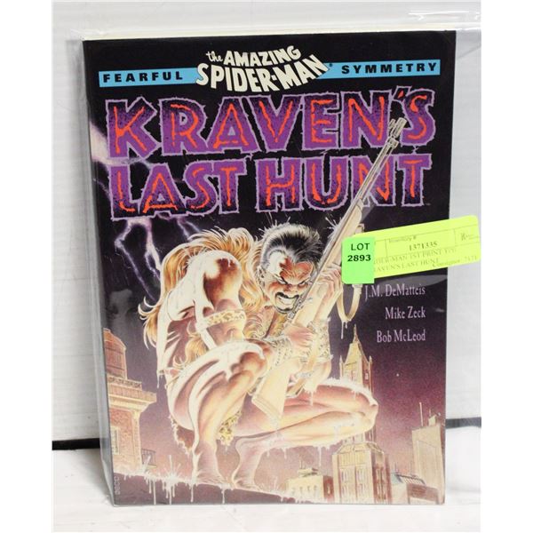 SPIDER-MAN 1ST PRINT TPB KRAVEN'S LAST HUNT