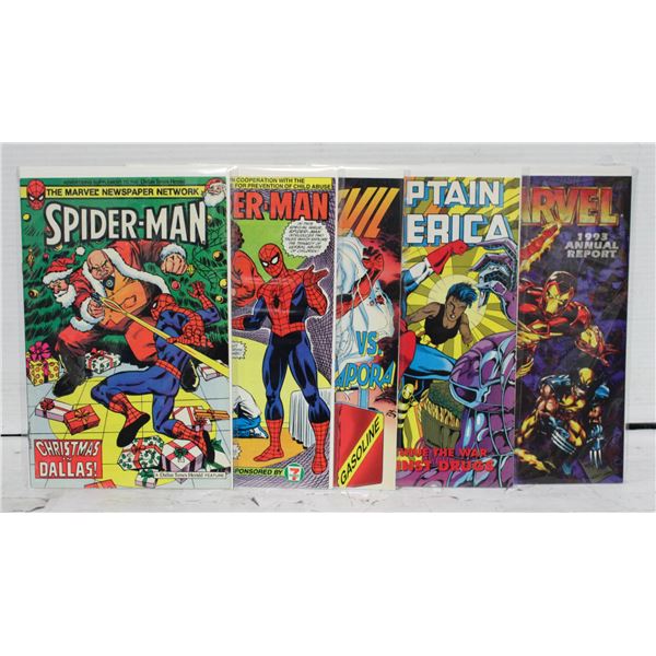 5 SPECIAL EDITION COMICS MARVEL COMIC BOOKS