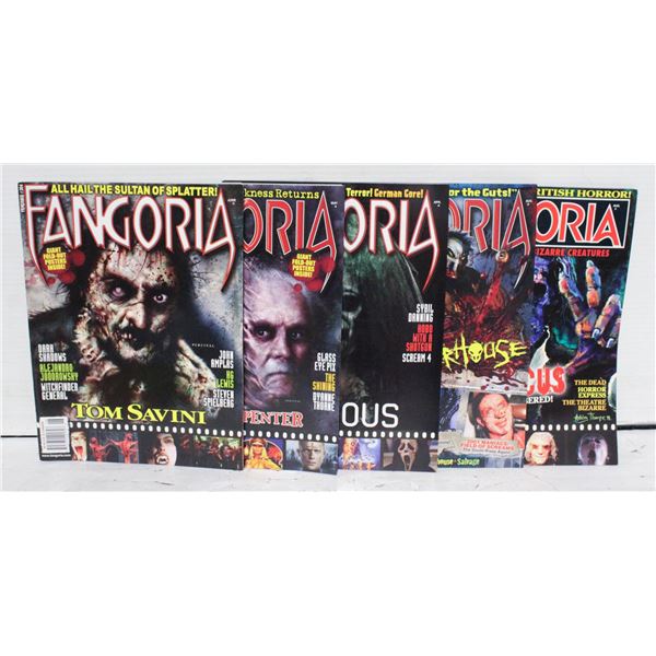 FANGORIA MAGAZINE LOT OF 5 ISSUESP