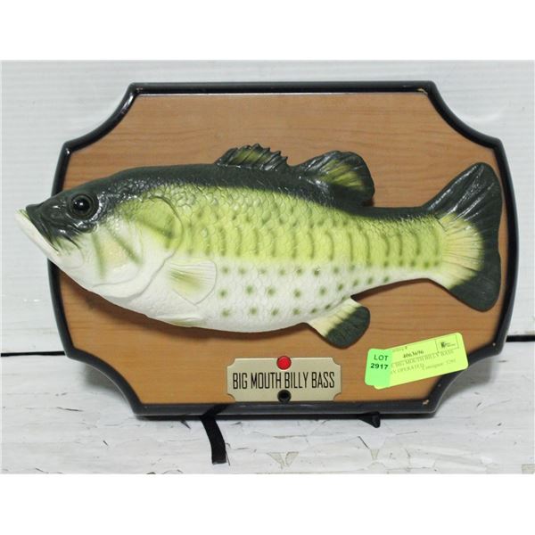 VINTAGE BIG MOUTH BILLY BASS BATTERY OPERATED