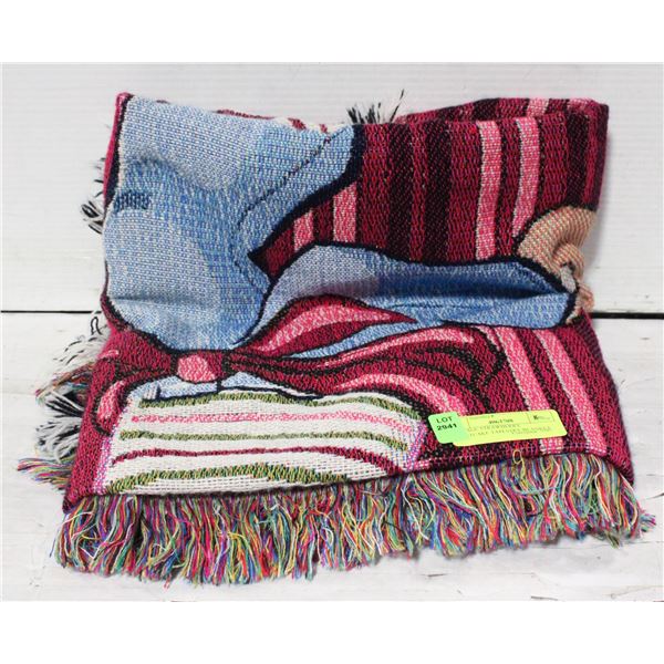 VINTAGE STRAWBERRY SHORTCAKE TAPESTRY/BLANKET