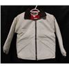 Image 1 : NEW WHITE INSULATED JACKET RED/GREEN COLLAR SMALL