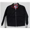Image 1 : NEW BLACK INSULATED JACKET RED/GREEN COLLAR SMALL