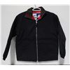 Image 1 : NEW BLACK INSULATED JACKET RED/GREEN COLLAR SMALL