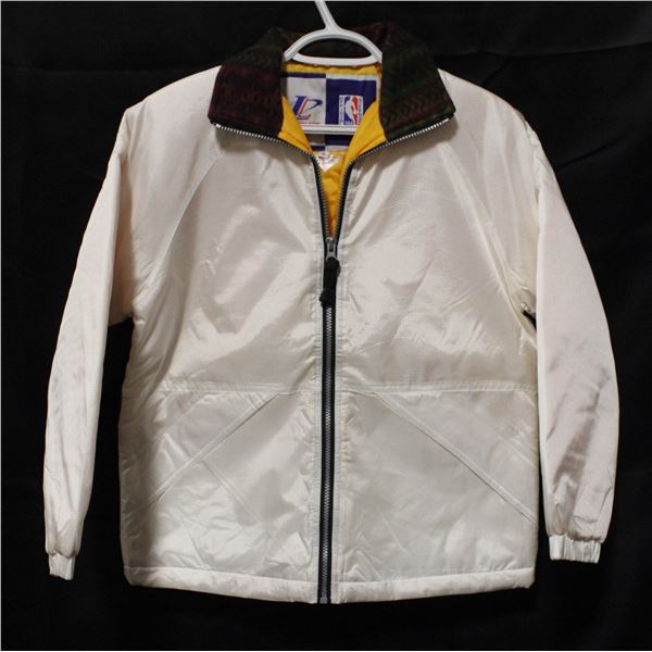 NEW TEXTURED WHITE INSULATED JACKET RED/GREEN