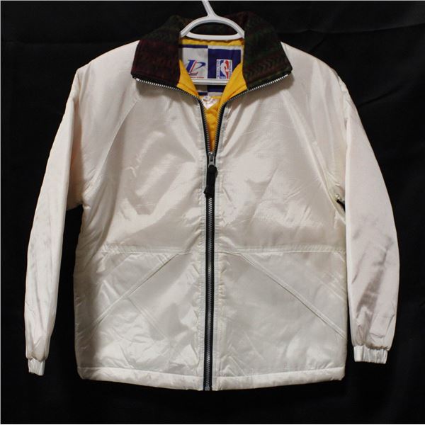 NEW TEXTURED WHITE INSULATED JACKET RED/GREEN