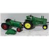 Image 1 : BOX W/ JOHN DEERE #861 TRACTOR AND OLIVER TRACTOR.
