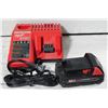 Image 1 : NEW MILWAUKEEE 12V/18V RAPID CHARGER AND BATTERY.