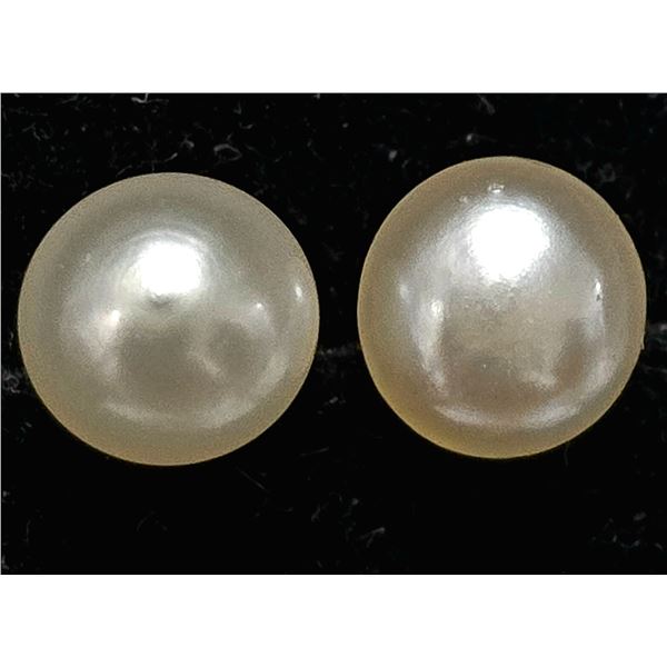 BZ2053-82C SILVER FRESH WATER PEARL EARRINGS