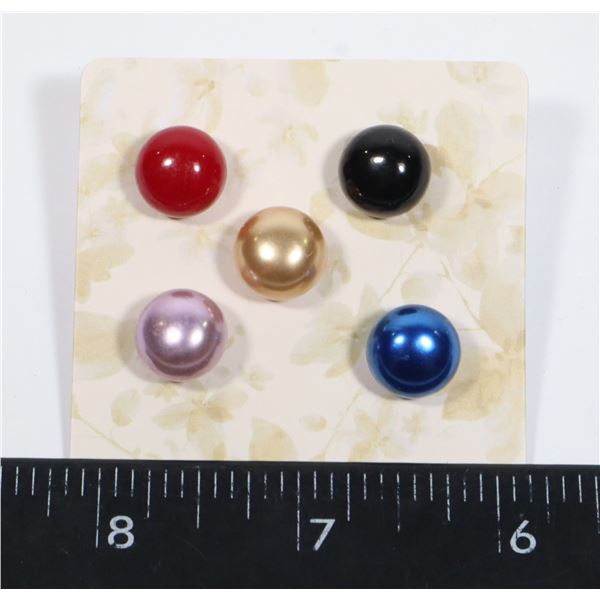NEW ASSORTED COLOR FAUX PEARL SCARF/TIE/LAPEL