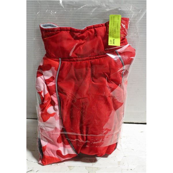 REFLECTIVE CAMO DOG JACKET ADJUSTABLE WATERPROOF