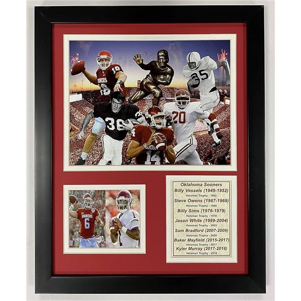 NEW OKLAHOMA HEISMAN COLLAGE UPGRADE FRAME