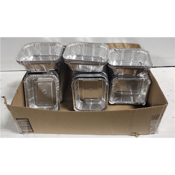 FLAT OF ASSORTED NEW FOIL TAKEOUT CONTAINERS