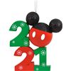 Image 1 : 2 NEW HALLMARK DISNEY MICKEY MOUSE 2021 CHRISTMAS