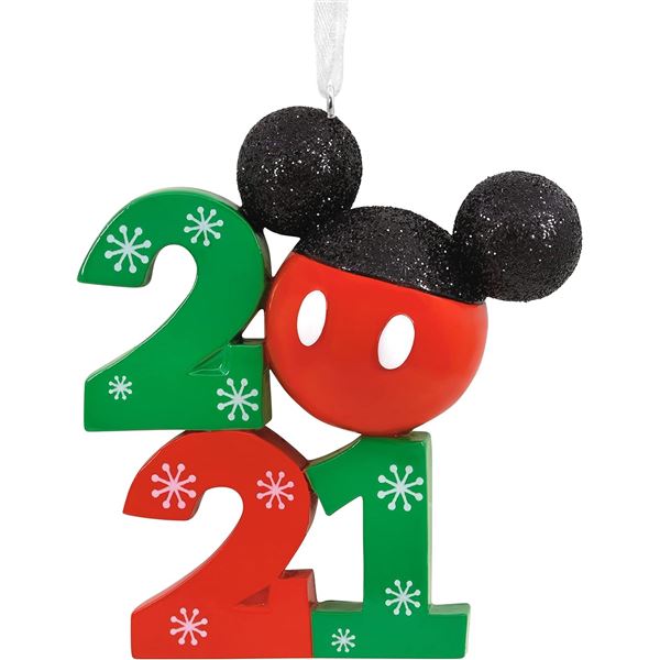 2 NEW HALLMARK DISNEY MICKEY MOUSE 2021 CHRISTMAS