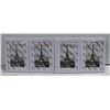 Image 1 : SET OF 4 PICTURE FRAME DISPLAY PICTURES WHITE