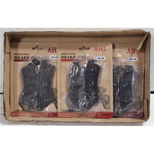 3 PACKS OF FRONT AND REAR BRAKE PADS SET FOR