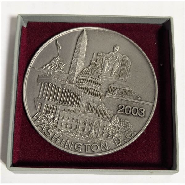 2003 WASHINGTON DC PEWTER MEDALLION