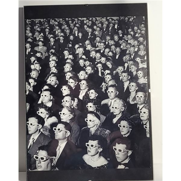 5)  UNDER GLASS, 1952 PHOTOGRAPH, "3D MOVIE",