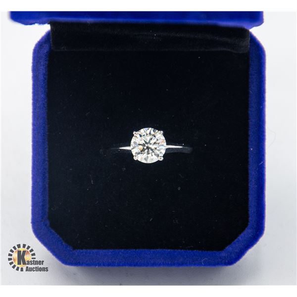 #1463-14 KT WHITE GOLD WEIGHS 1.77 GMS WITH 1.60CT