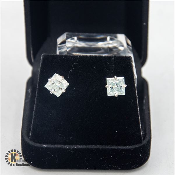 #1459-14 KT WHITE GOLD POST