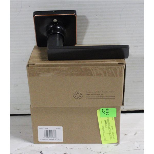 2 PACK OIL RUBBED BRONZE DUMMY DOOR