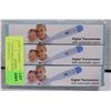 Image 1 : 3 PACK DIGITAL THERMOMETER FOR ADULT &
