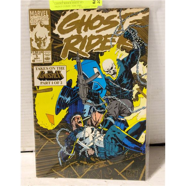 GHOST RIDER ISSUE #5 GOLD 2ND PRINT COMIC NM 1991