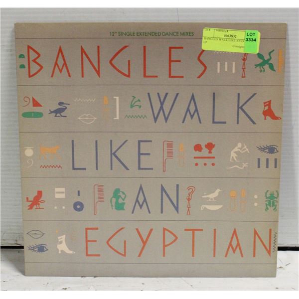 BANGLES WALK LIKE AN EGYPTIAN LP