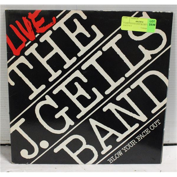 J GEILS BAND LIVE BLOW YOUR FACE OUT
