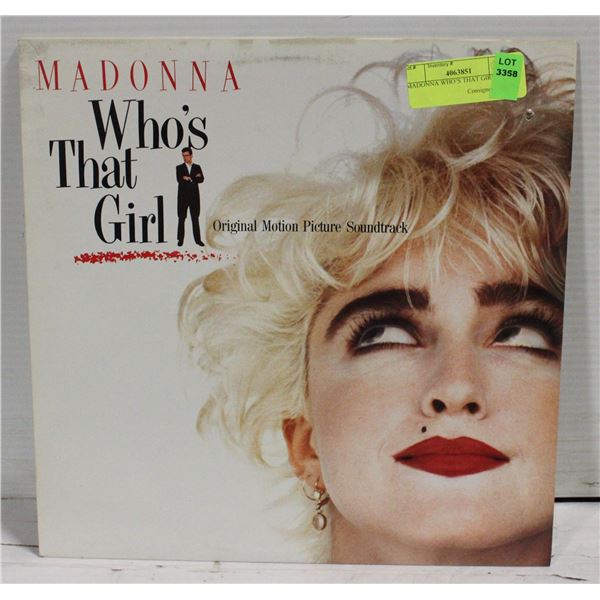 MADONNA WHO’S THAT GIRL LP