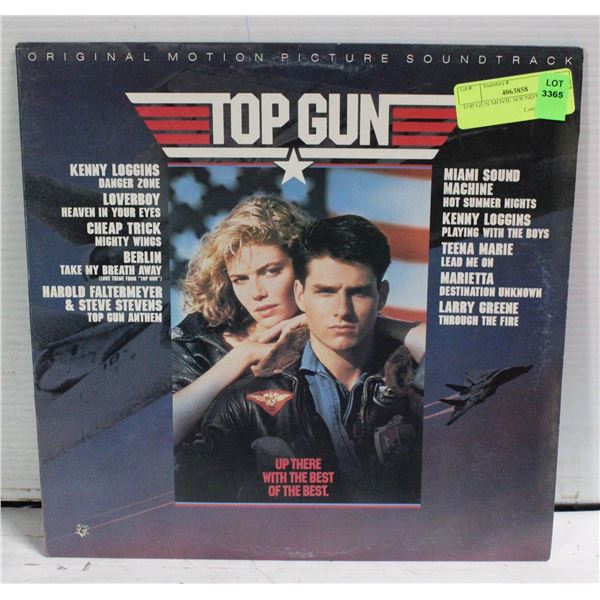 TOP GUN MOVIE SOUNDTRACK LP