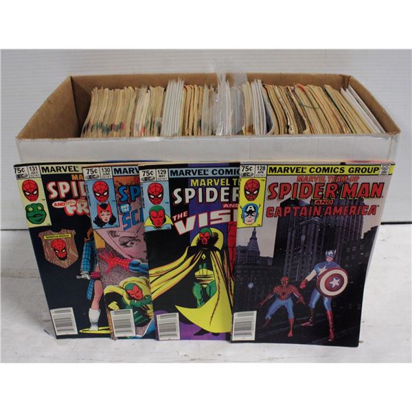 SHORT COMIC BOOK BOX 125+ OF COMIC BOOKS