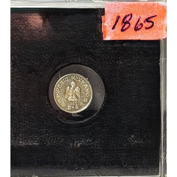 12) FROM 1865 MEXICO WEDDING COIN,