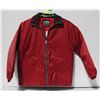 Image 1 : NEW RED INSULATED JACKET RED/GREEN COLLAR