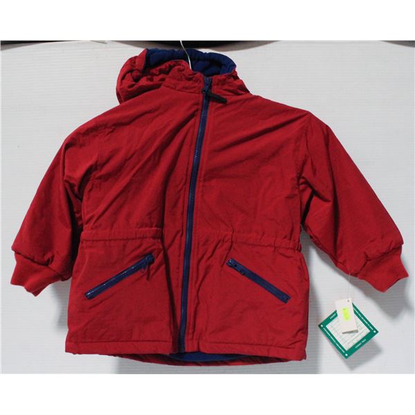 NEW KIDS CHERRY TREE RED & BLUE JACKET SIZE 4T