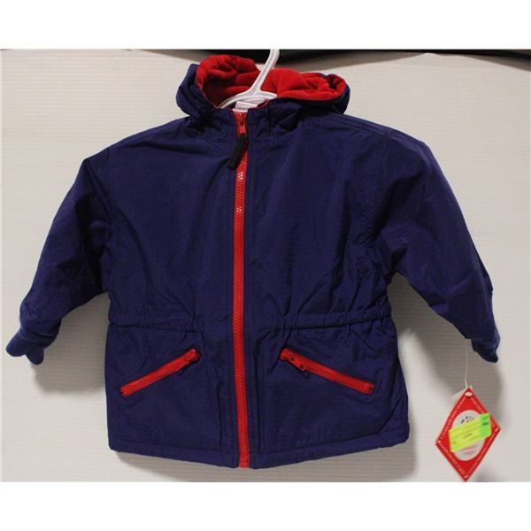 NEW KIDS CHERRY TREE BLUE & RED  JACKET SIZE 2T