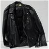 Image 1 : MENS L HEAVY LEATHER MOTORBIKE JACKET &