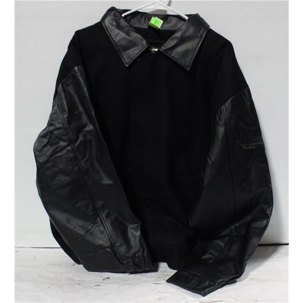 NEW B&W COLLECTION 50% BLACK LEATHER JACKET XL