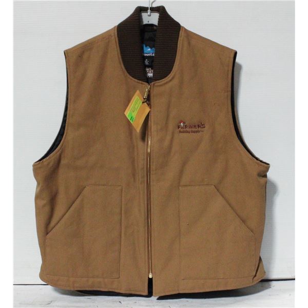 VEST WORKWEAR LINED NEW UNWORN SIZE MED W/LOGO