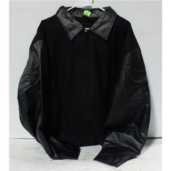NEW B&W COLLECTION 50% BLACK LEATHER JACKET XL