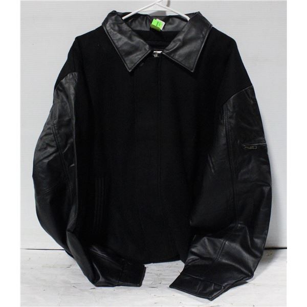 NEW B&W COLLECTION 50% BLACK LEATHER JACKET XL