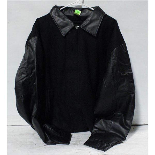 NEW B&W COLLECTION 50% BLACK LEATHER JACKET XL