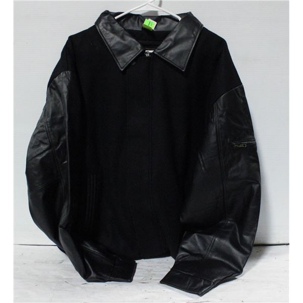 NEW B&W COLLECTION 50% BLACK LEATHER JACKET XL
