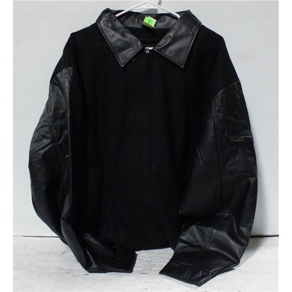 NEW B&W COLLECTION 50% BLACK LEATHER JACKET XL