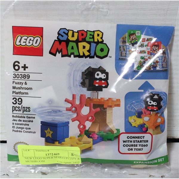 NEW LEGO SUPER MARIO FUZZY & MUSHROOM