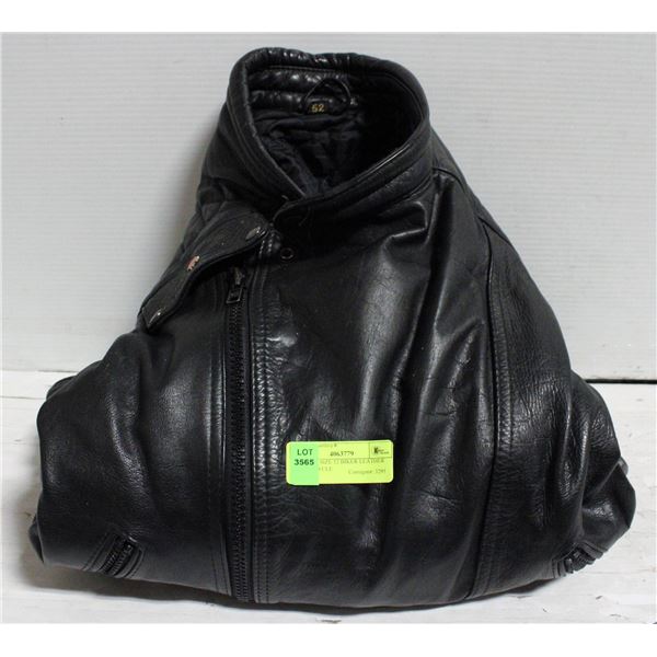 VINTAGE SIZE 52 BIKER LEATHER MOTORCYCLE