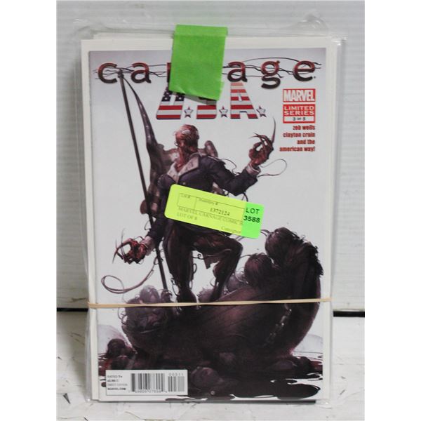 MARVEL CARNAGE COMIC BOOK LOT OF 8